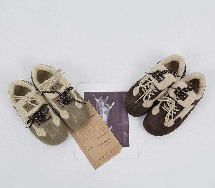 Mocca Wool Suede Shoes