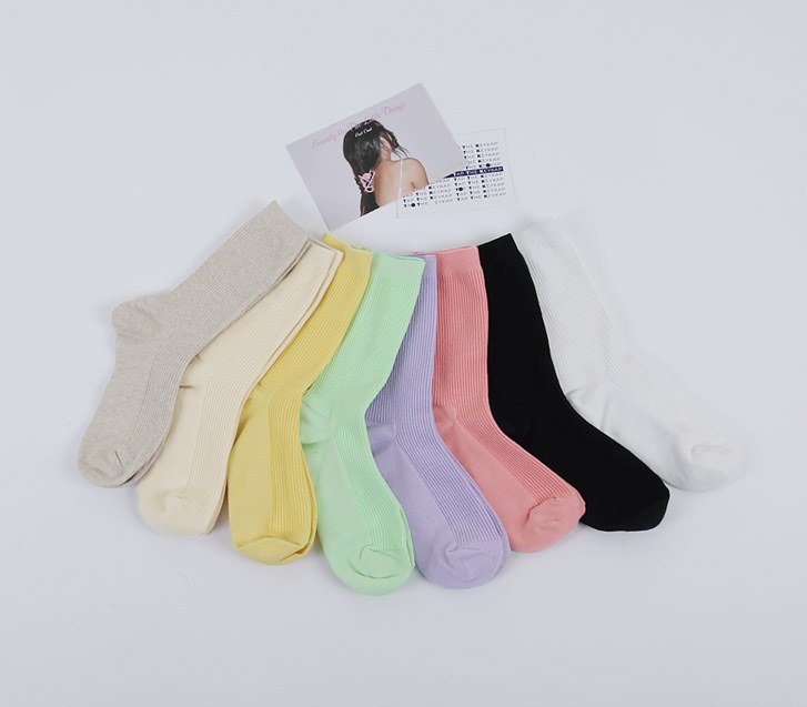 Mormon color ribbed socks