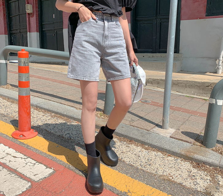 Soap Gray Denim Shorts(Short/Basicver)
