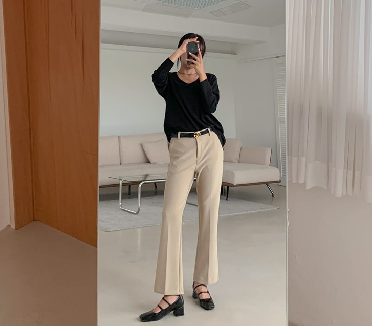 Modern Boot cut Banding Slacks