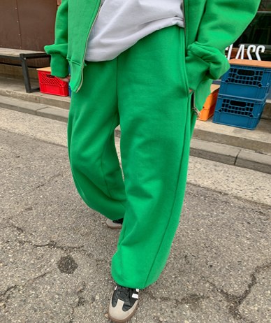 Connect wide jogger banding pants
