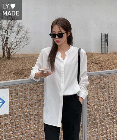 Ellie loose fit China neck Blouse