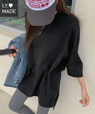 Ato unbal loose fit long tee