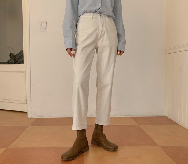 Fleece hidden banding straight fit pants (Short/Basic/Longver)