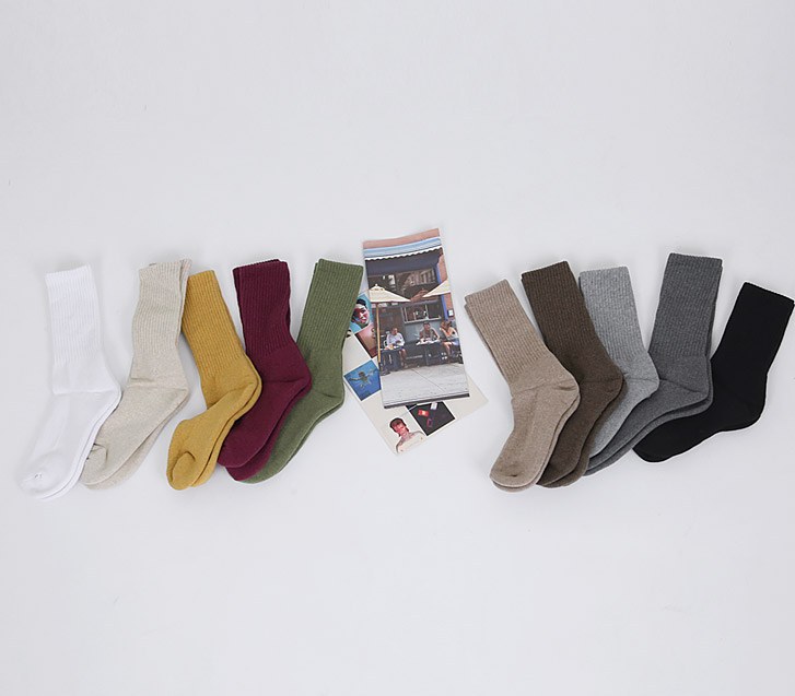 ray thick cushion color socks