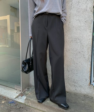 Autumn Back Banding Wide Slacks