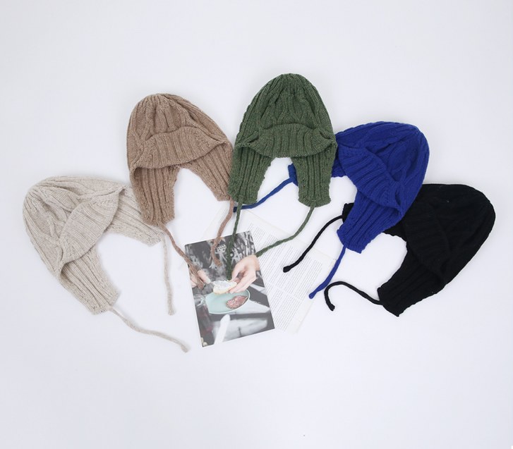 Koi Wool Knit Eared Hat