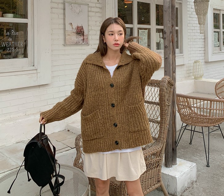 Ruri Polo Knit Cardigan