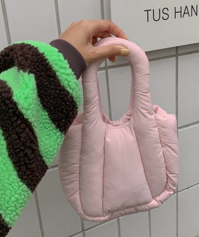 Marshmallow Color Padding Mini bag