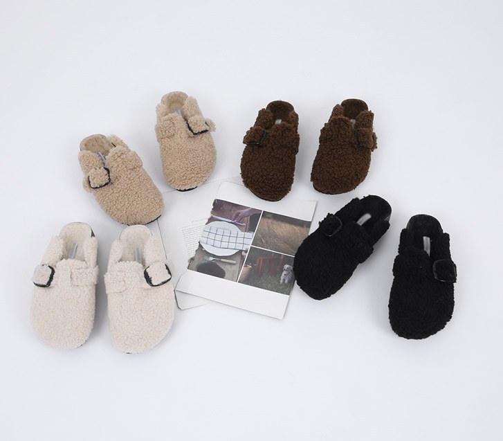 Popo Wool Buckle Shoes