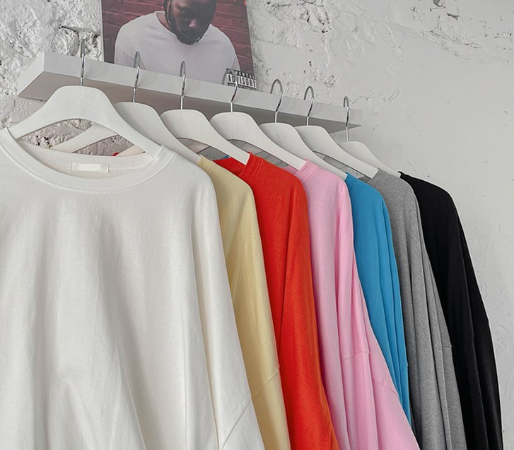 Baining Color Basic Long-sleeve T-shirt