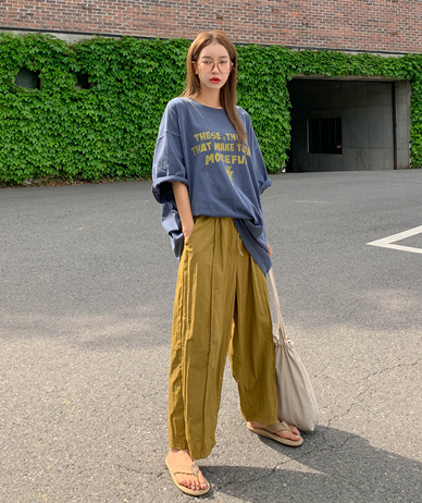 Kyle Banding Pintuck Wide Pants
