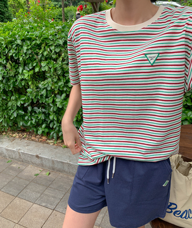 Course Patch Single-breasted Short-sleeve T-shirt