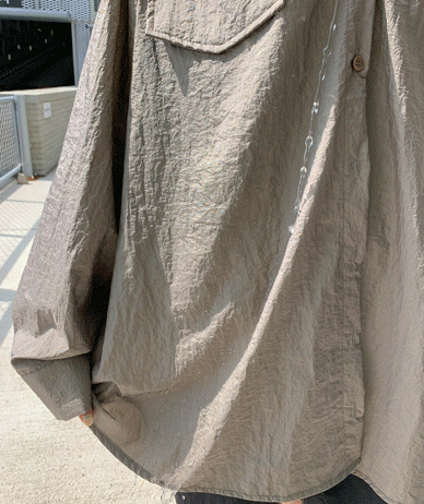 Melt Hood Nylon Raincoat Shirt Shirt (Waterproof)