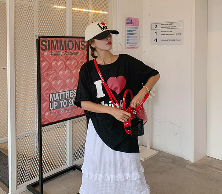 Think Lover Nayeom Short-sleeve Long t shirts