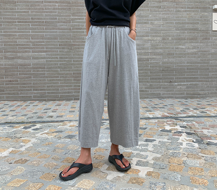 Rudin Back Pocket Zuri Banding Wide Pants