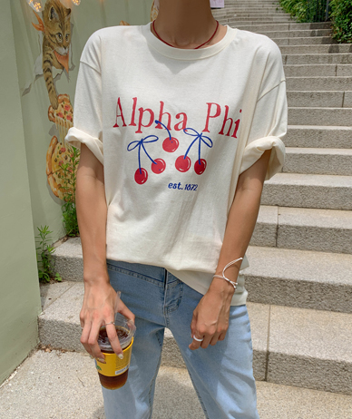 Cherry Blossom Dye Short-sleeve T-shirt