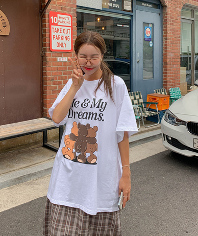 Dream Bear Nayeom Short-sleeve Long t shirts