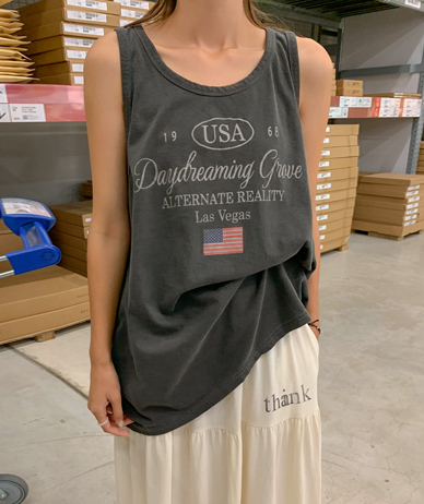 Las Nayeom Pigment Sleeveless shirts