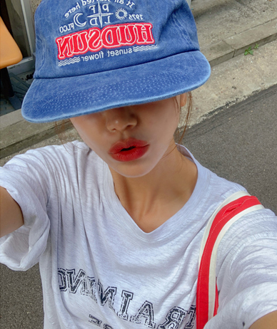 Hudson embroidery pigment ball cap