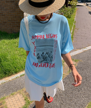Summer printing Short Sleeves T-shirt