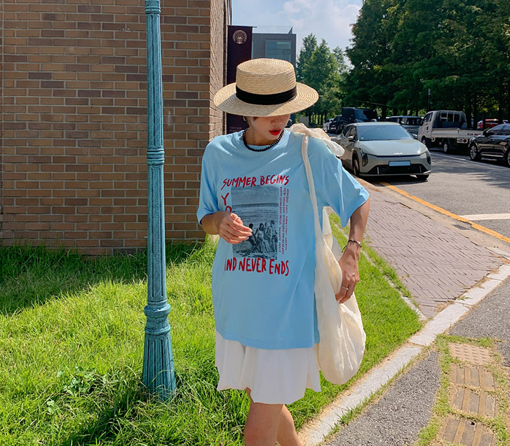 Summer printing Short Sleeves T-shirt