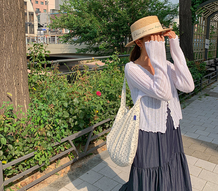 Mute Skashi Wave Long-sleeve Cardigan