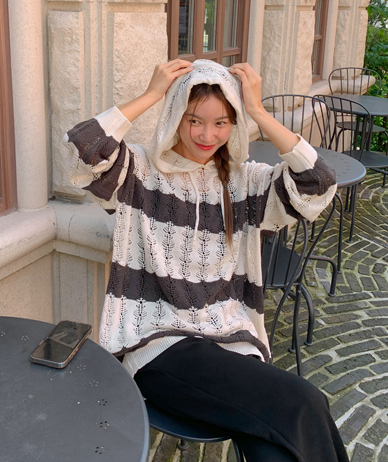 [Unisex] Momo Skashi Dangara Hooded Knit