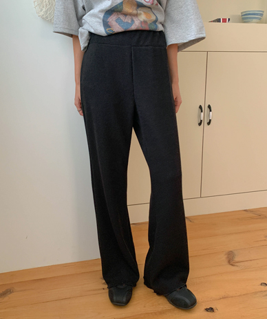 Riva Corrugated Wave Banding Bootcut Pants