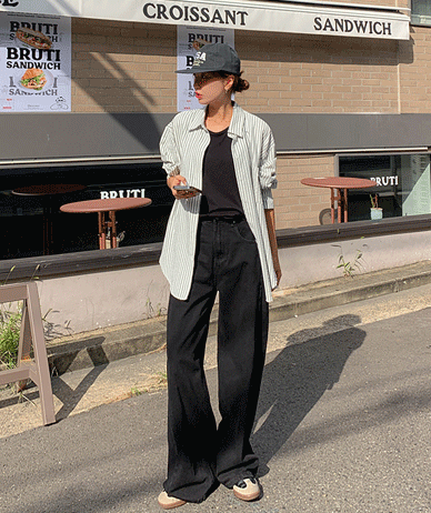 Crime Patch Pocket Stripe Shirt Shirt