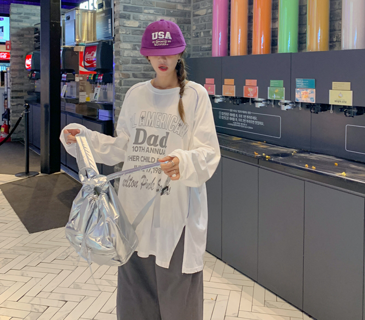 Daddy Nayeom Stitch Team Long-sleeve Long T-shirts