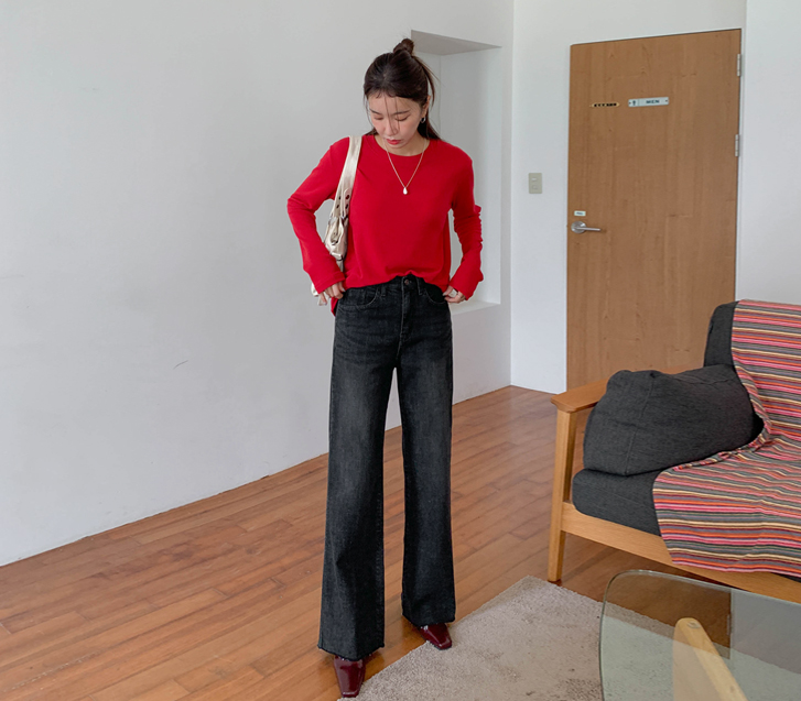 One Denim Banding Bootcut Pants