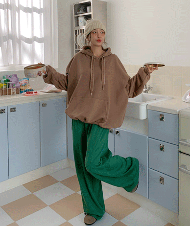 [Unisex] Meko Side Slit String Wide Training Pants