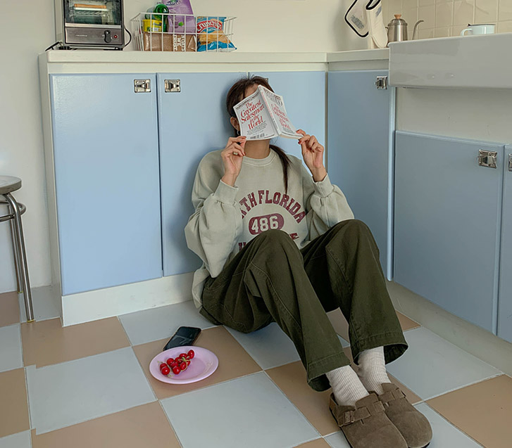 [Unisex] North 486 Nayeom Pigment Overfit Sweatshirt