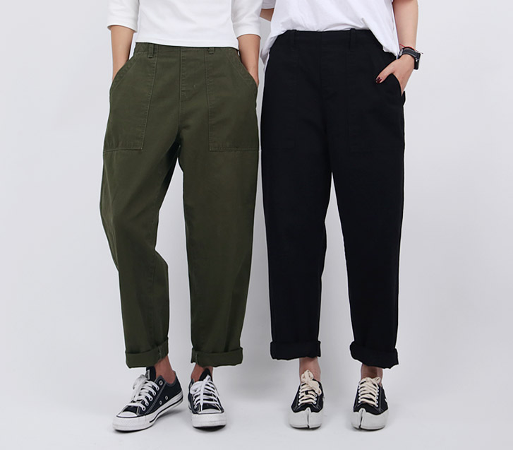 [Unisex] Lepo Kang Bio Washing Pocket Baggy Banding Pants