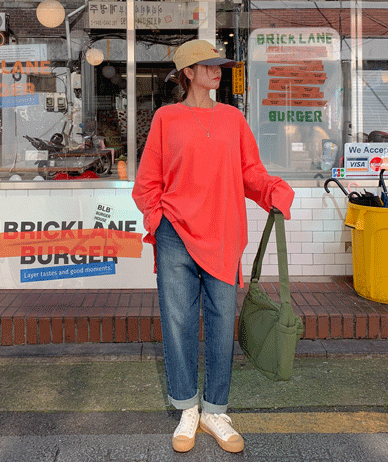 Jet Pocket Cut Semi Baggy Banding Pants