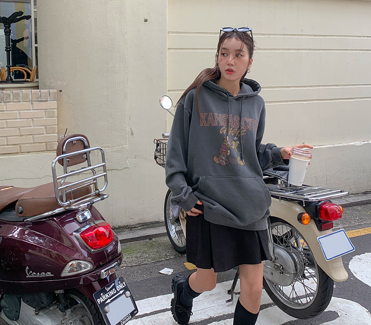 [Unisex] City Nayeom Pigment Washing Hoodie