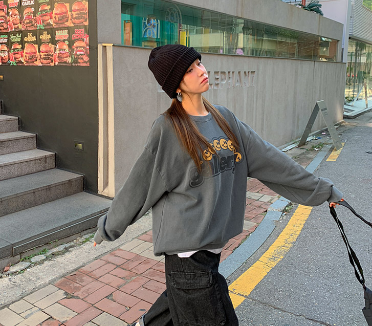 [Unisex] Gallery Smile Nayeom Pigment Sweatshirt