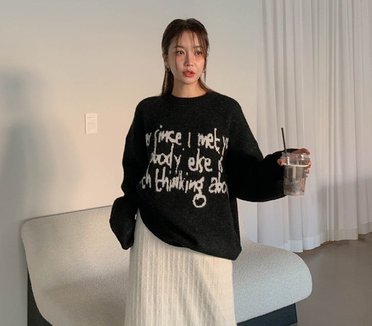 [Unisex] Ever Lettering Wool Knit