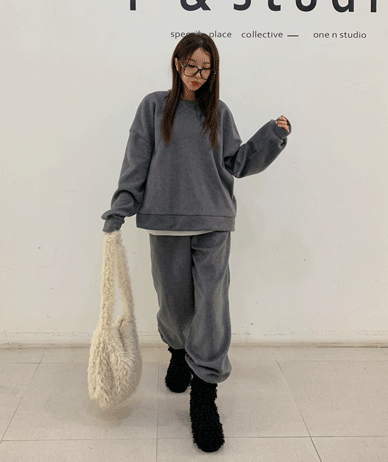 Hawk Fleece Sweatshirt Jogger Training Set