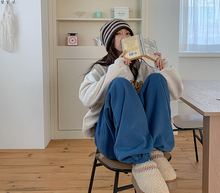 Fogny Sheepskin Jogger Training Pants