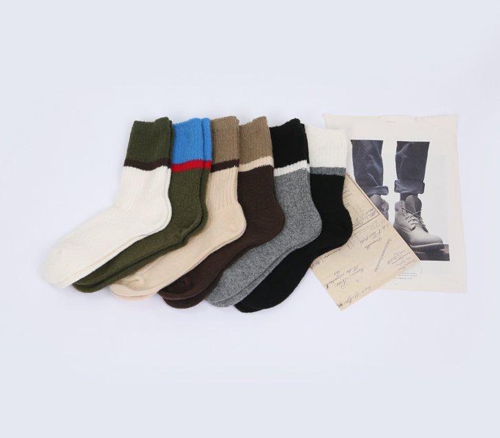 Lapin color combination socks