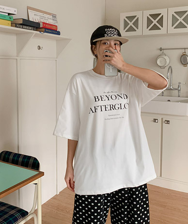 Beyond Lettering Fleece Short Sleeves T-shirt