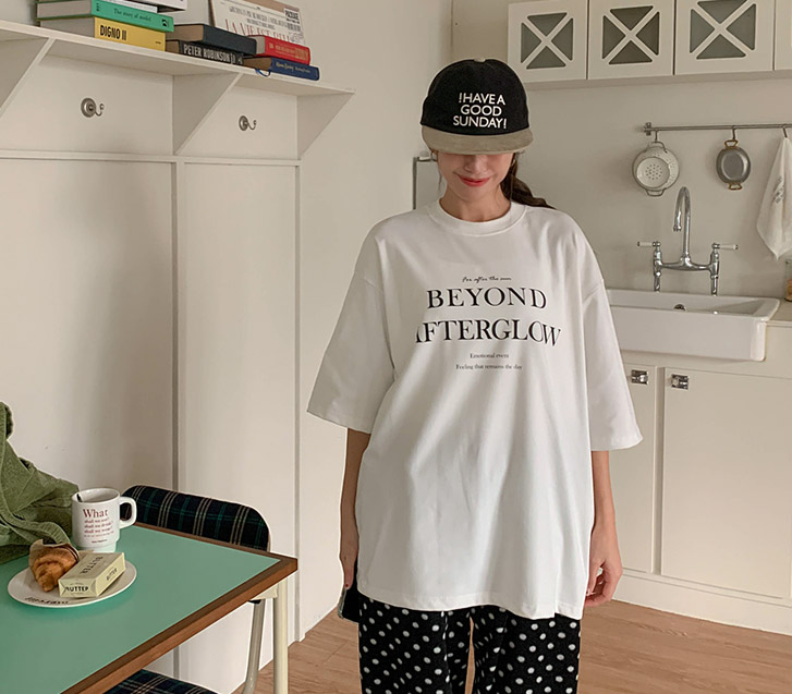 Beyond Lettering Fleece Short Sleeves T-shirt