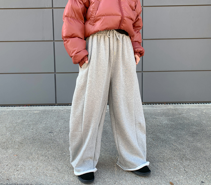 [Unisex] Coma Incision Banding Napping Wide Balloon Training Pants