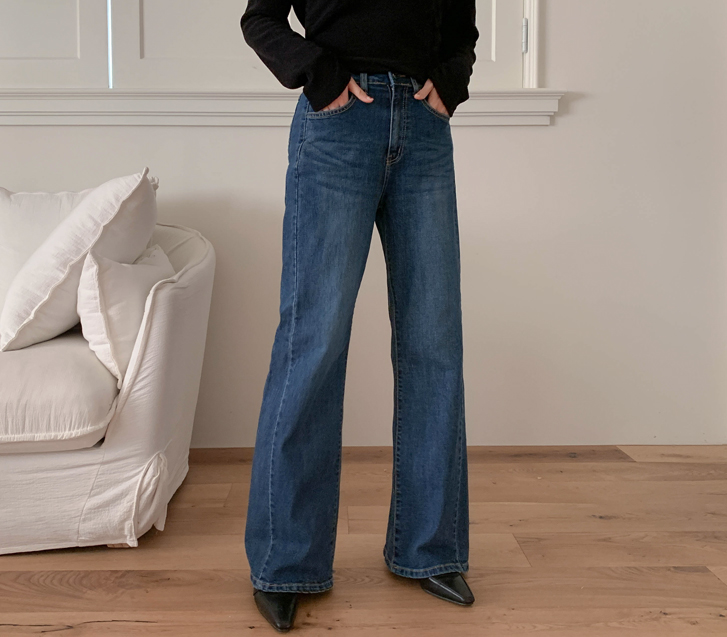 LT Denim Banding Wide Bootcut Pants