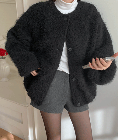 Loa snowflake pine needle Raund neck Jacket