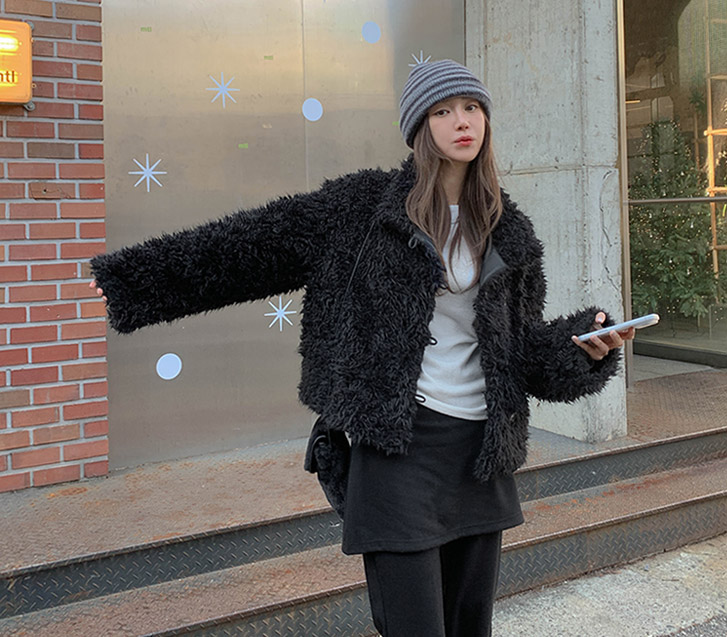 Alt Highneck Fur Jacket