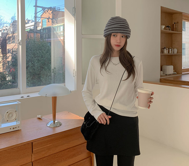 Bunny Fleece Long-sleeved T-shirt