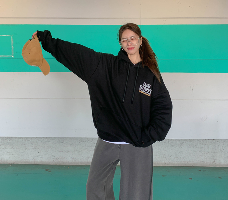 [Unisex] Street Crack Dye Long Hoodie